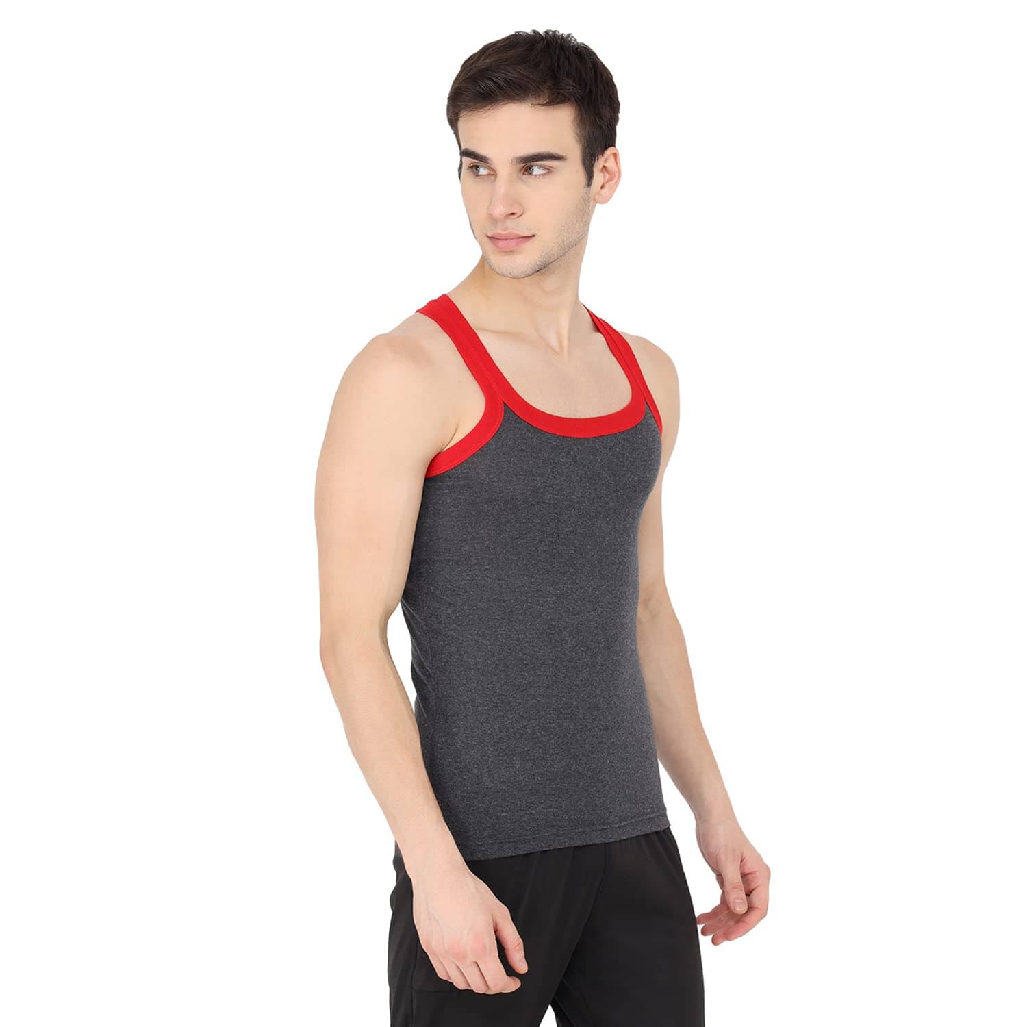     			INNERO Pack of 1 Cotton Gym Vest For Men ( Multicolor )