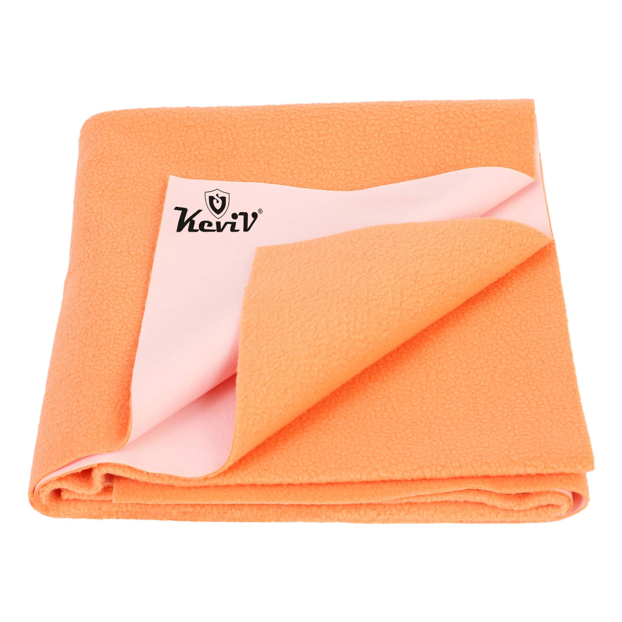     			Keviv Peach Laminated Bed Protector Sheet ( Pack of 1 )