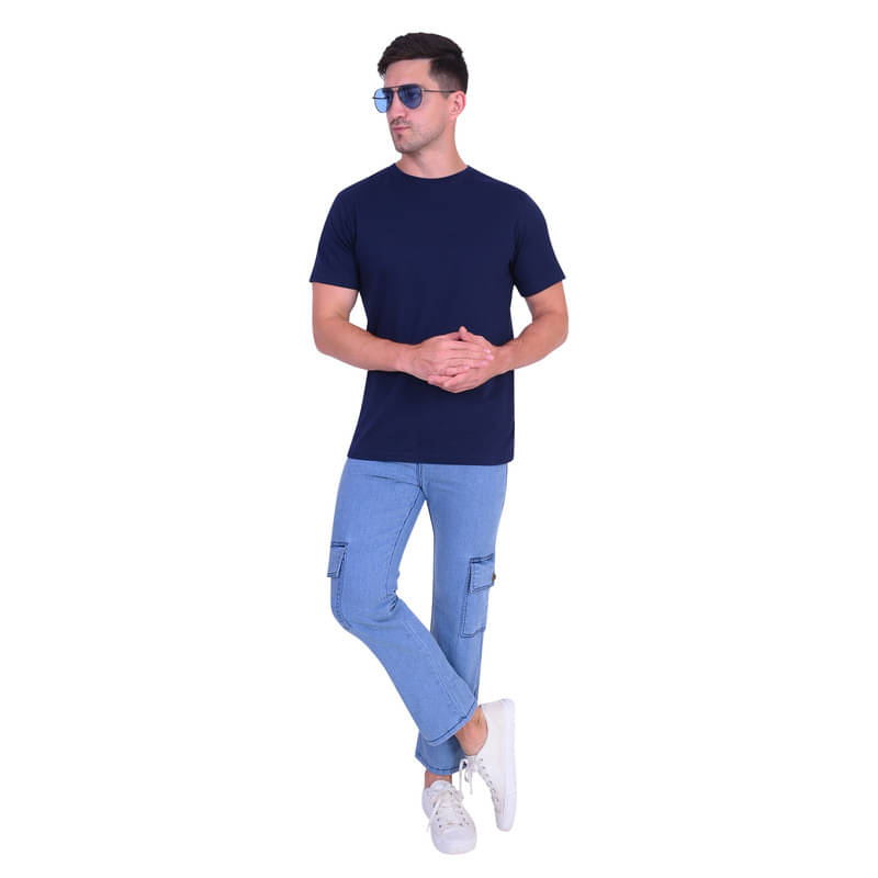     			LONDON HILLS Regular Fit Washed Men's Jeans - Blue ( Pack of 1 )