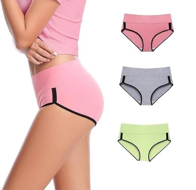     			Louis Craft Pack of 3 Cotton Hipster For Women ( Multicolor5 )