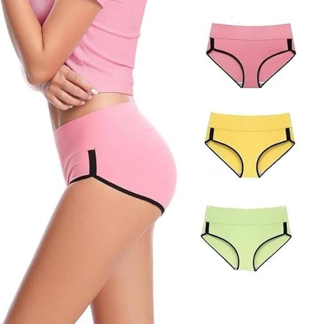     			Louis Craft Pack of 3 Cotton Hipster For Women ( Multicolor4 )