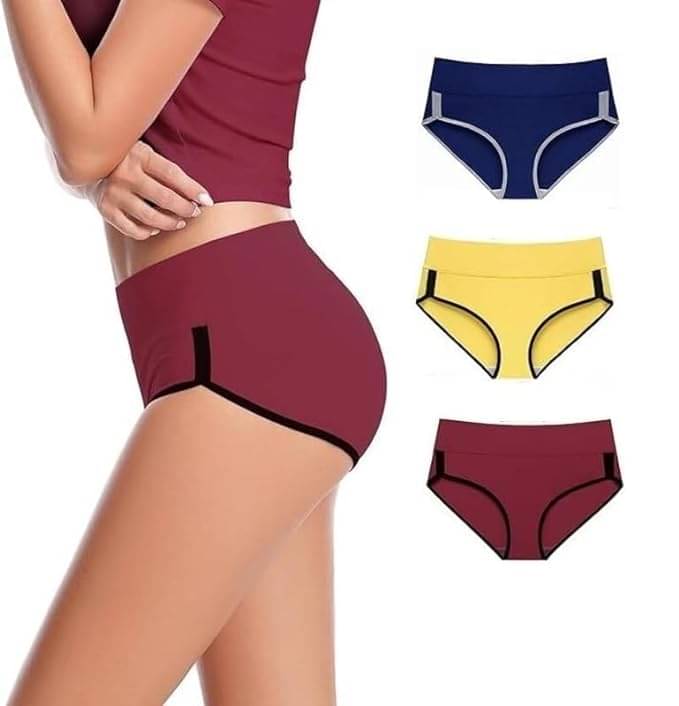     			Louis Craft Pack of 3 Cotton Hipster For Women ( Multicolor2 )