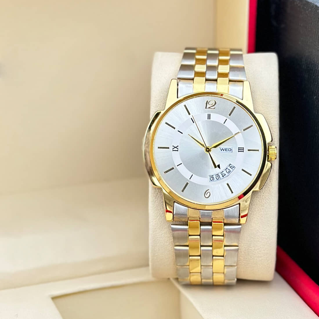 MARKRIN Gold Stainless Steel Analog Men's Watch