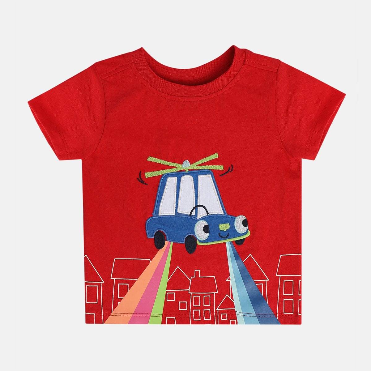     			MINI KLUB Pack of 1 Baby Boys Cotton T-Shirt ( Red )