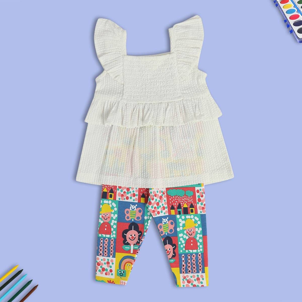     			MINI KLUB Pack of 1 Baby Girls Cotton Top & Trouser ( Multicolor )