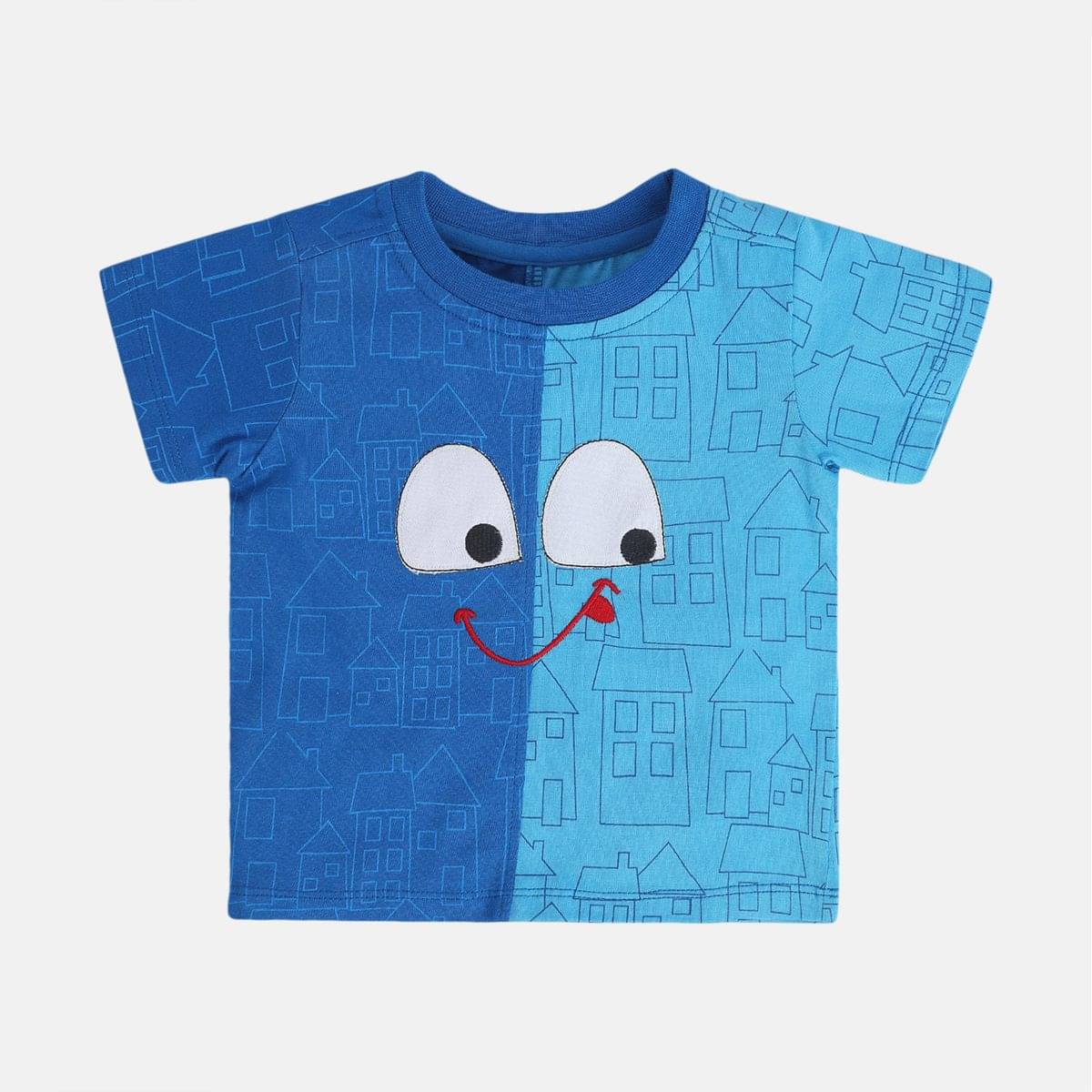     			MINI KLUB Pack of 1 Baby Boys Cotton T-Shirt ( Blue )