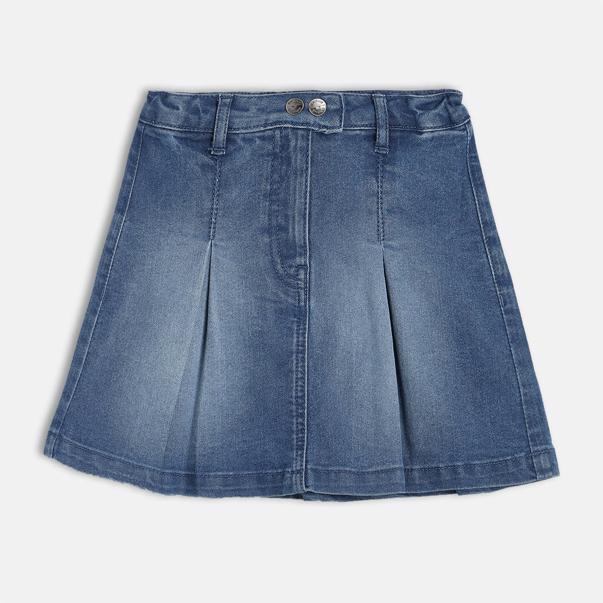     			MINI KLUB Pack of 1 Girls Cotton A-Line Skirt ( Light Blue )