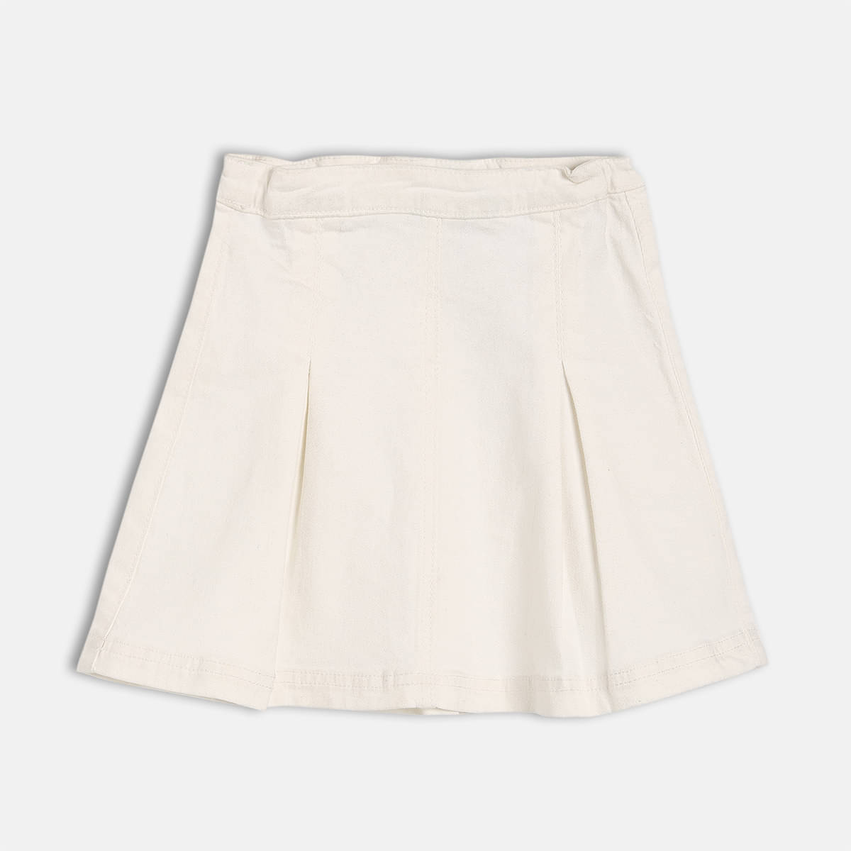     			MINI KLUB Pack of 1 Girls Cotton A-Line Skirt ( White )