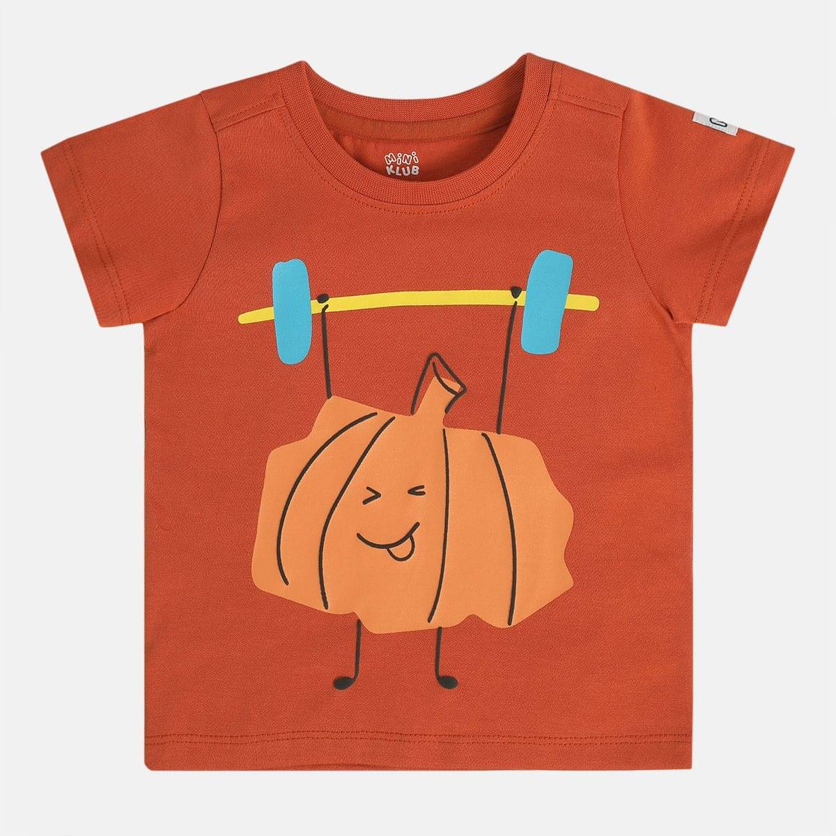     			MINI KLUB Pack of 1 Baby Boys Cotton T-Shirt ( Red )