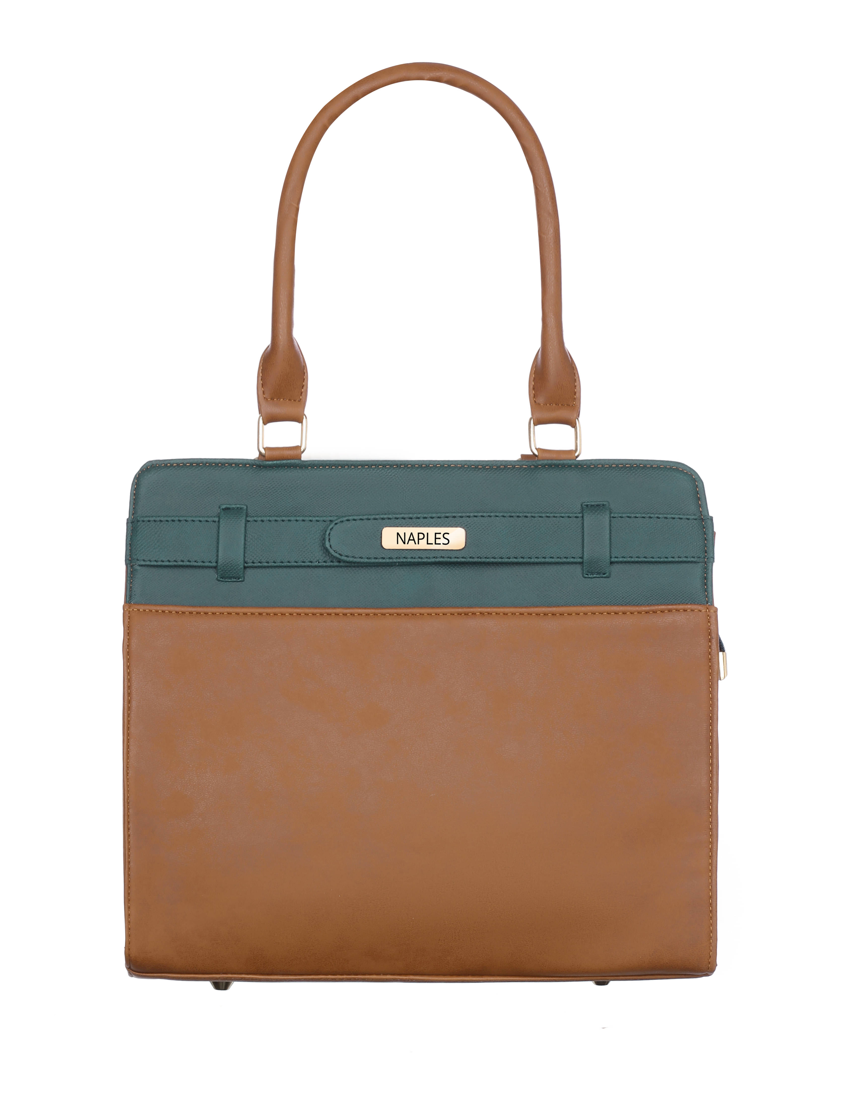     			Naples Shoulder Bag PU Set of 1 ( Tan )