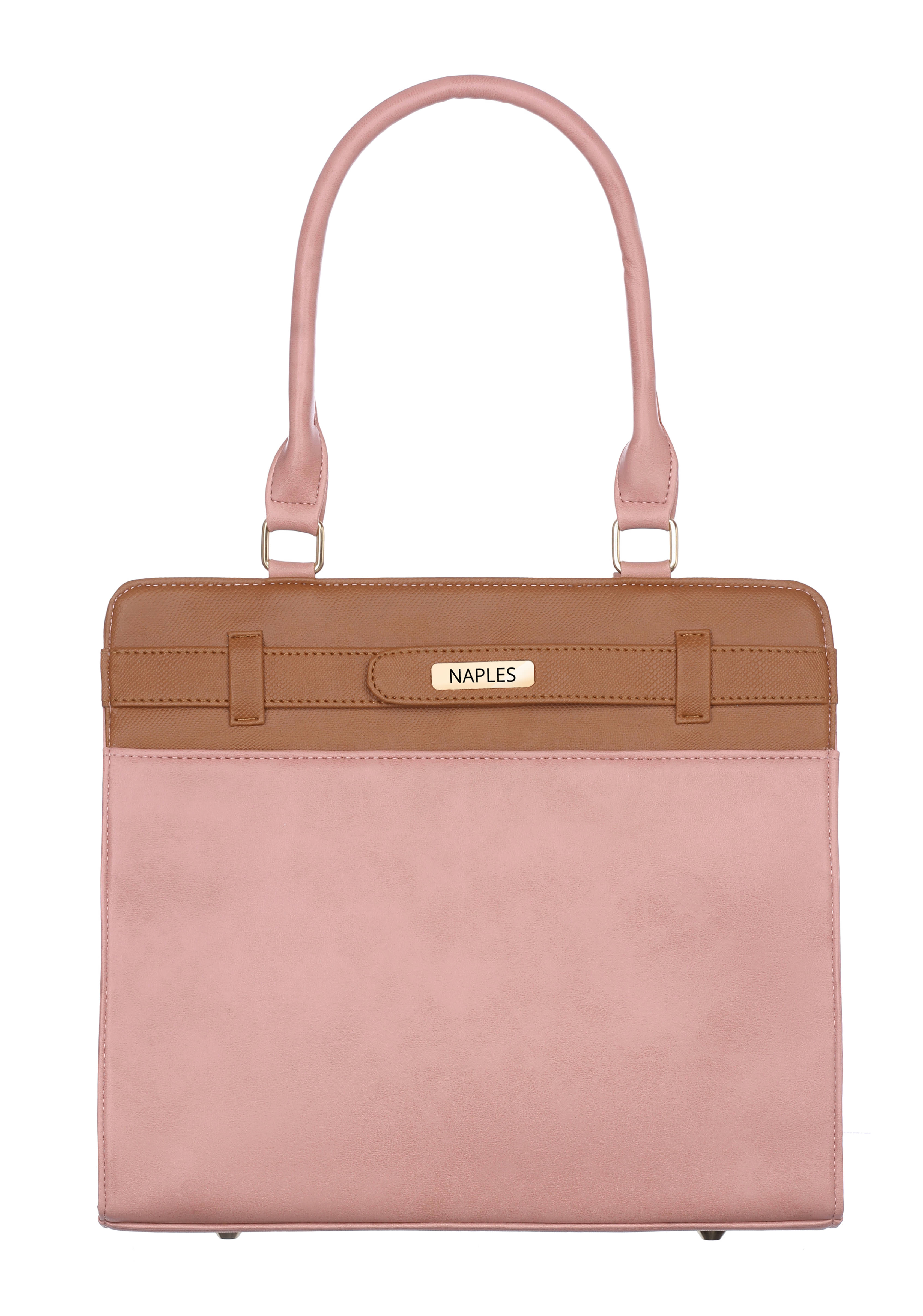     			Naples Shoulder Bag PU Set of 1 ( Pink )