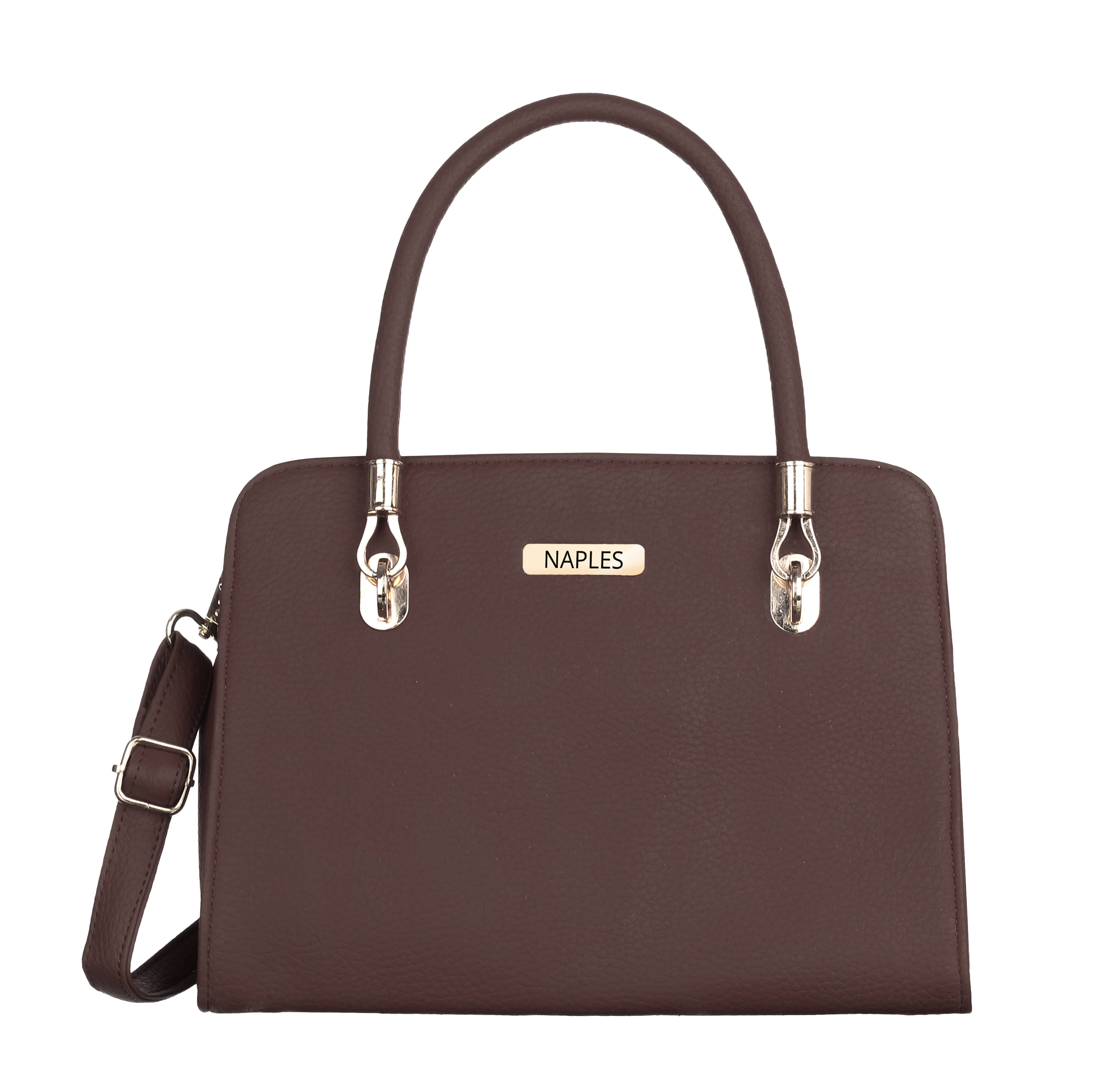     			Naples Shoulder Bag PU Set of 1 ( Brown )