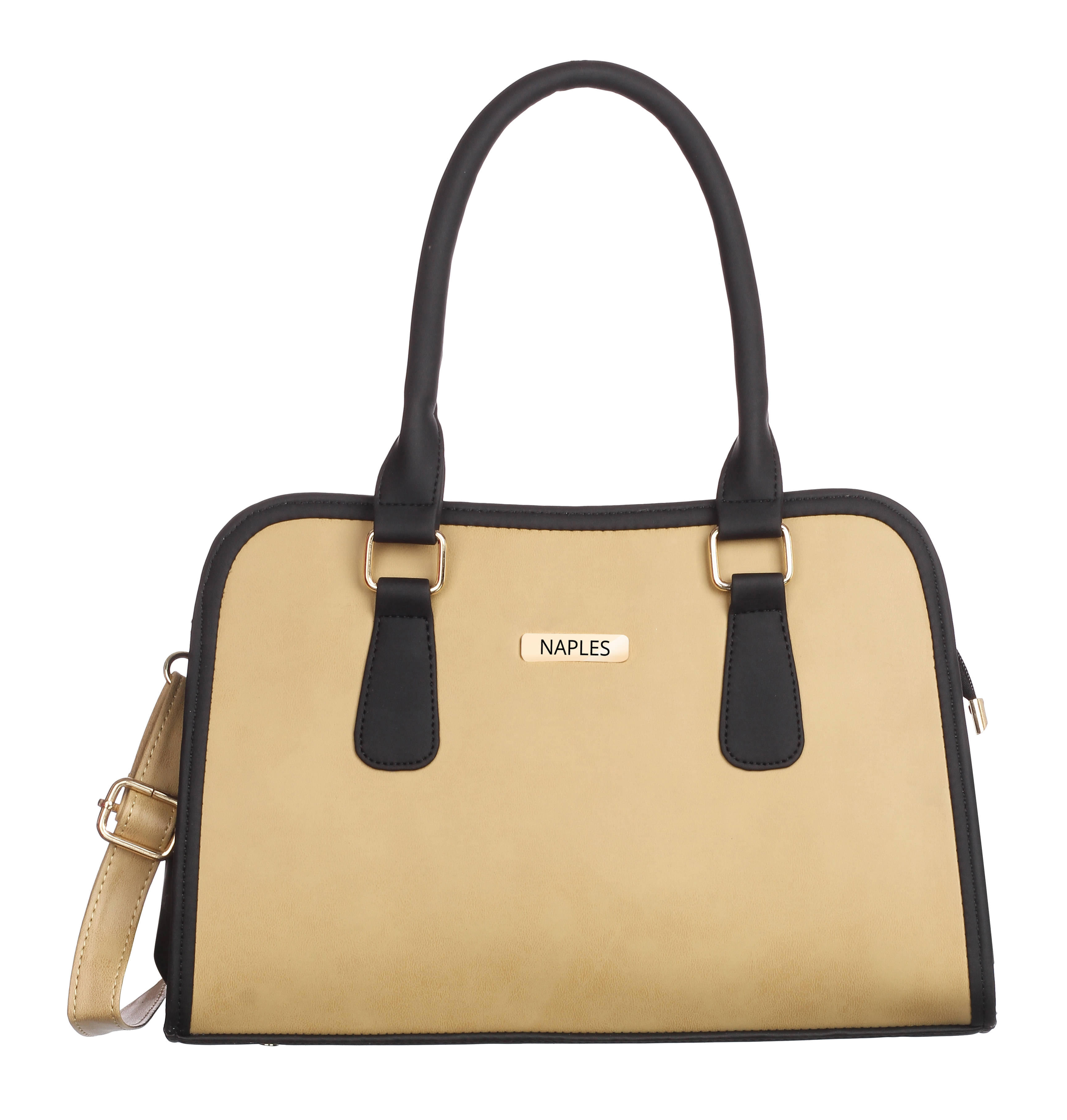     			Naples Shoulder Bag PU Set of 1 ( Beige )