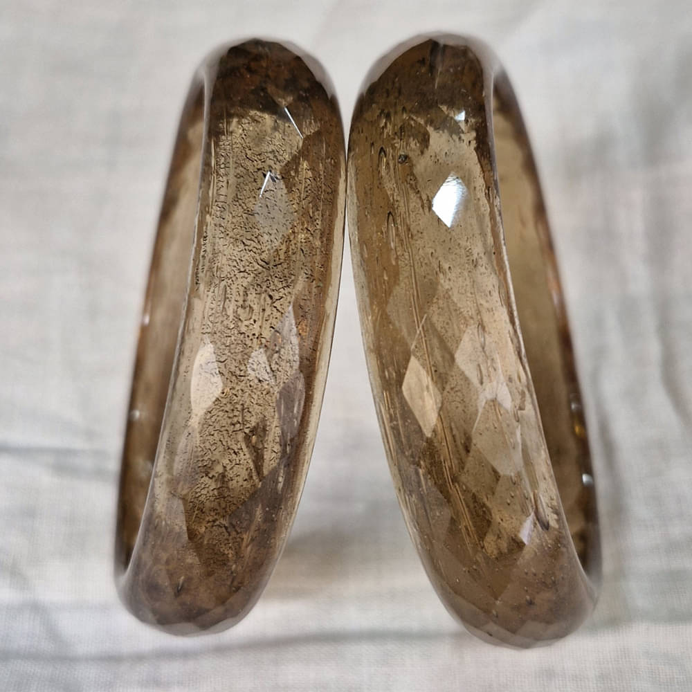    			Omsar Jewelry Brown Bangle ( Pack of 2 )