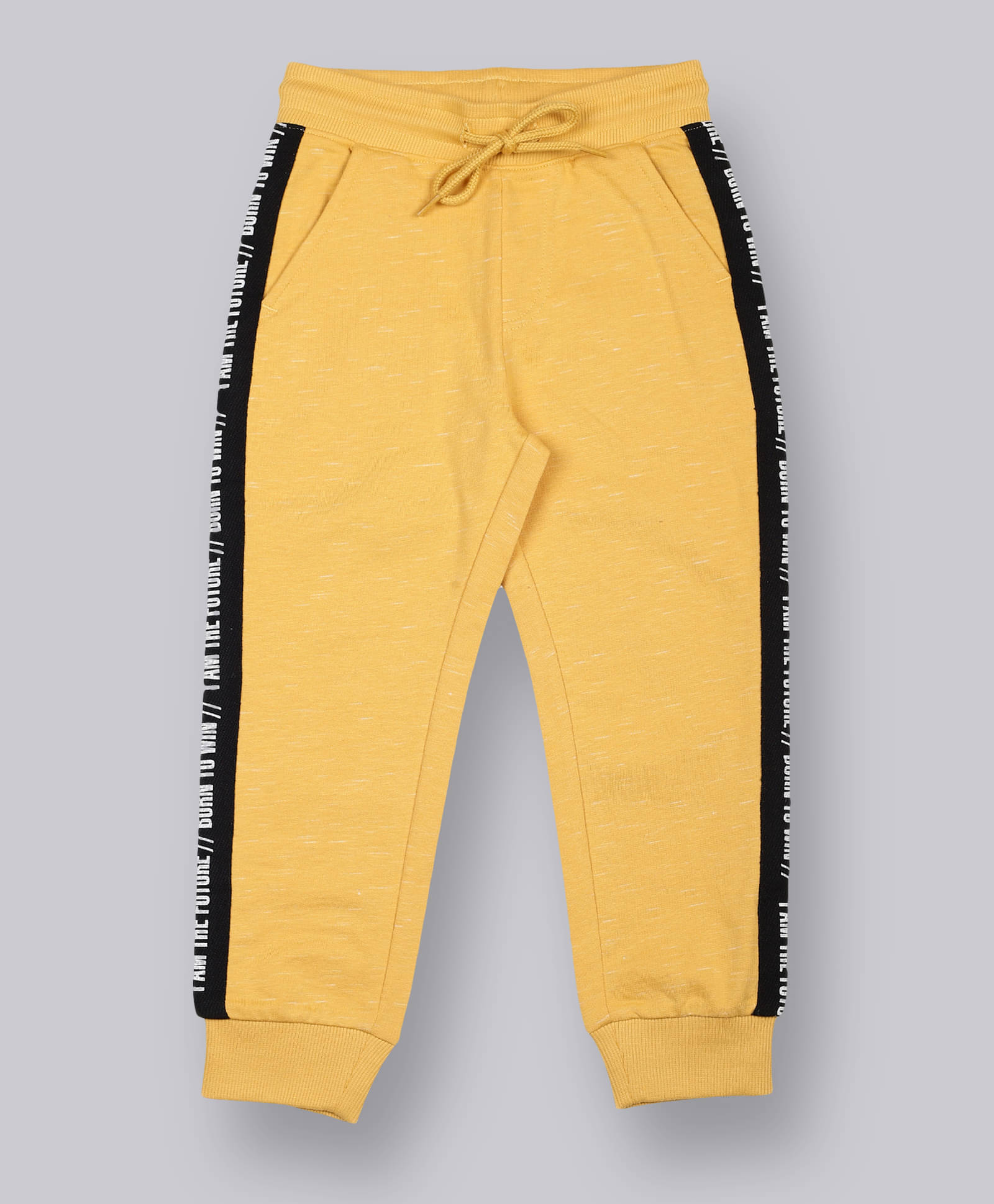     			PLUM TREE Pack of 1 Boys Cotton Trackpant ( Yellow )
