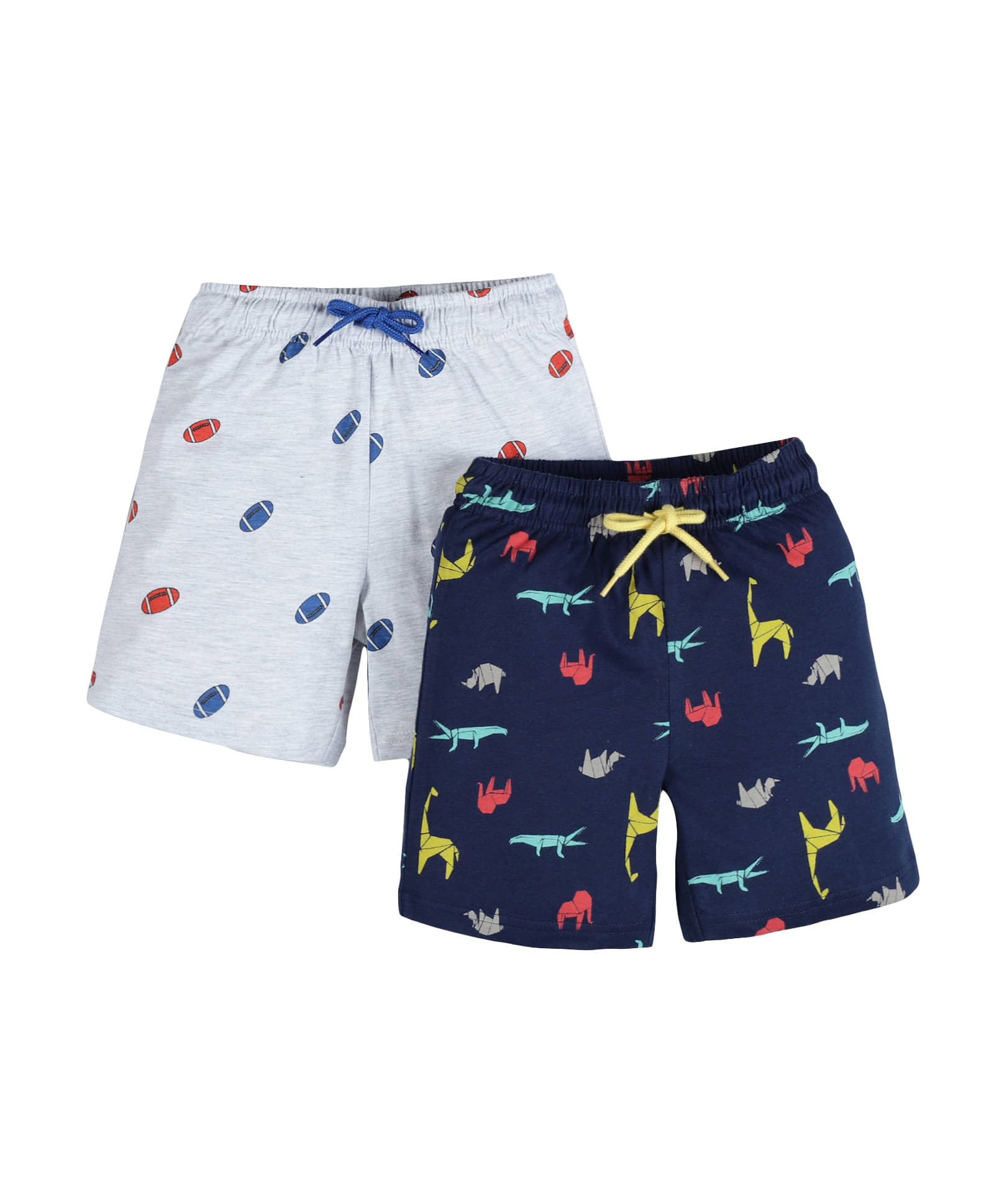    			PLUM TREE Pack of 2 Cotton Shorts For Boys ( Navy )