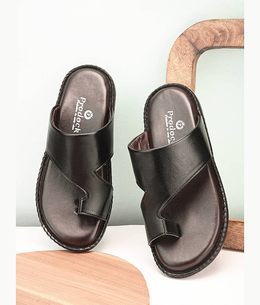 Men Slippers Solethreads Sandals Solethreads Black Slippers