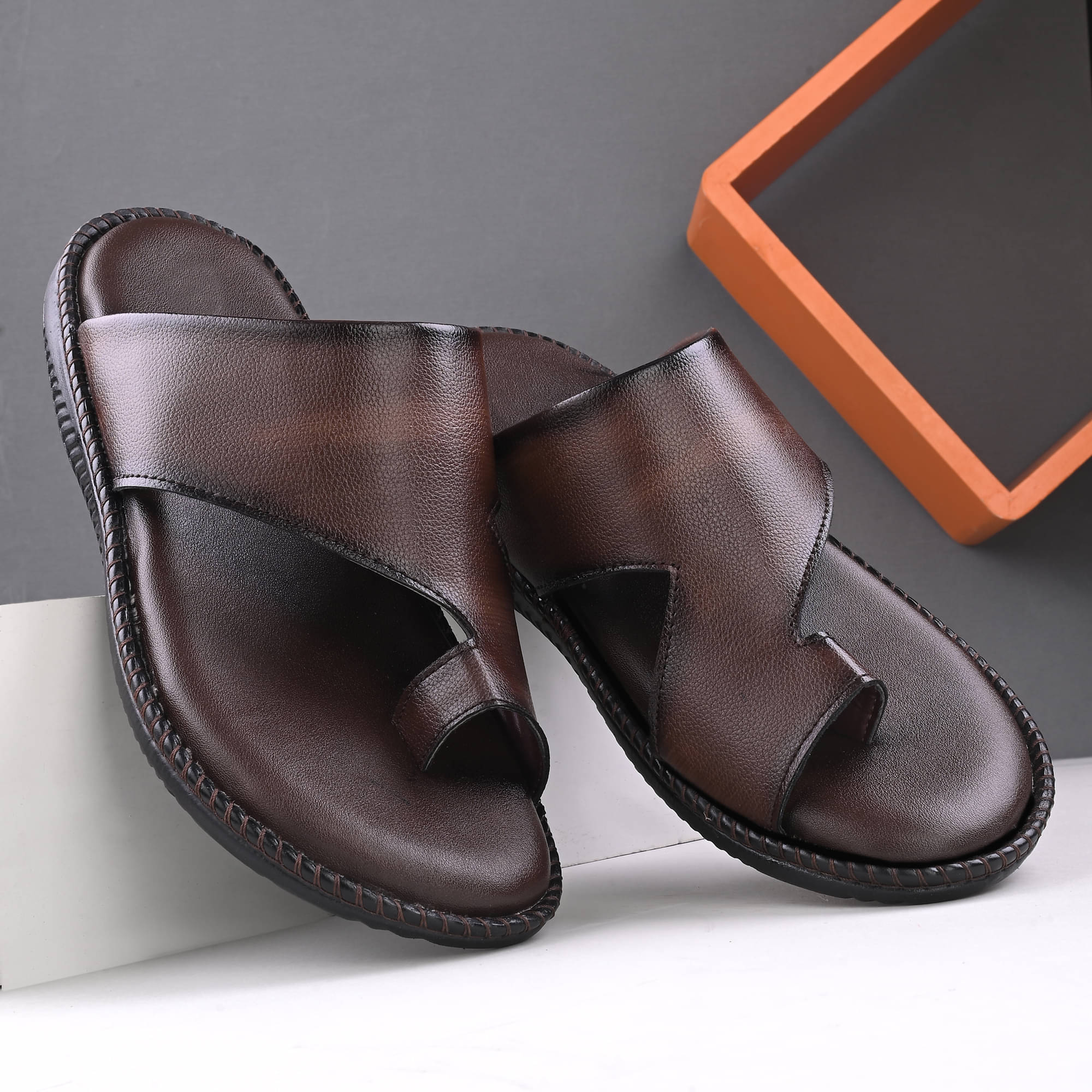     			PRODOCK Brown Men's Daily Slipper