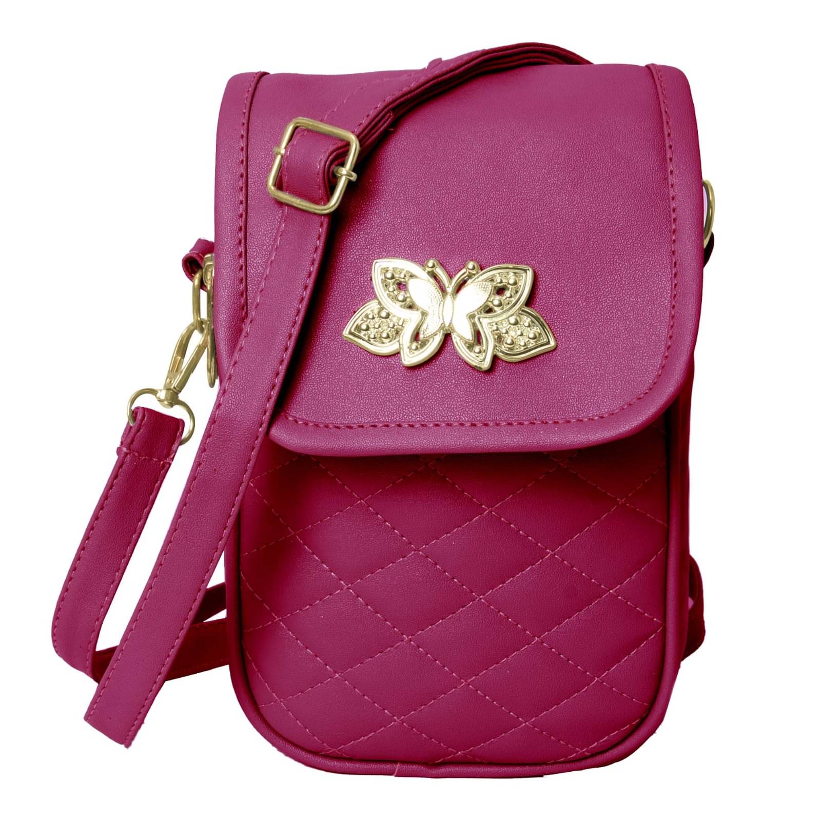     			Raez Sling Bag Rexin Set of 1 ( Maroon )