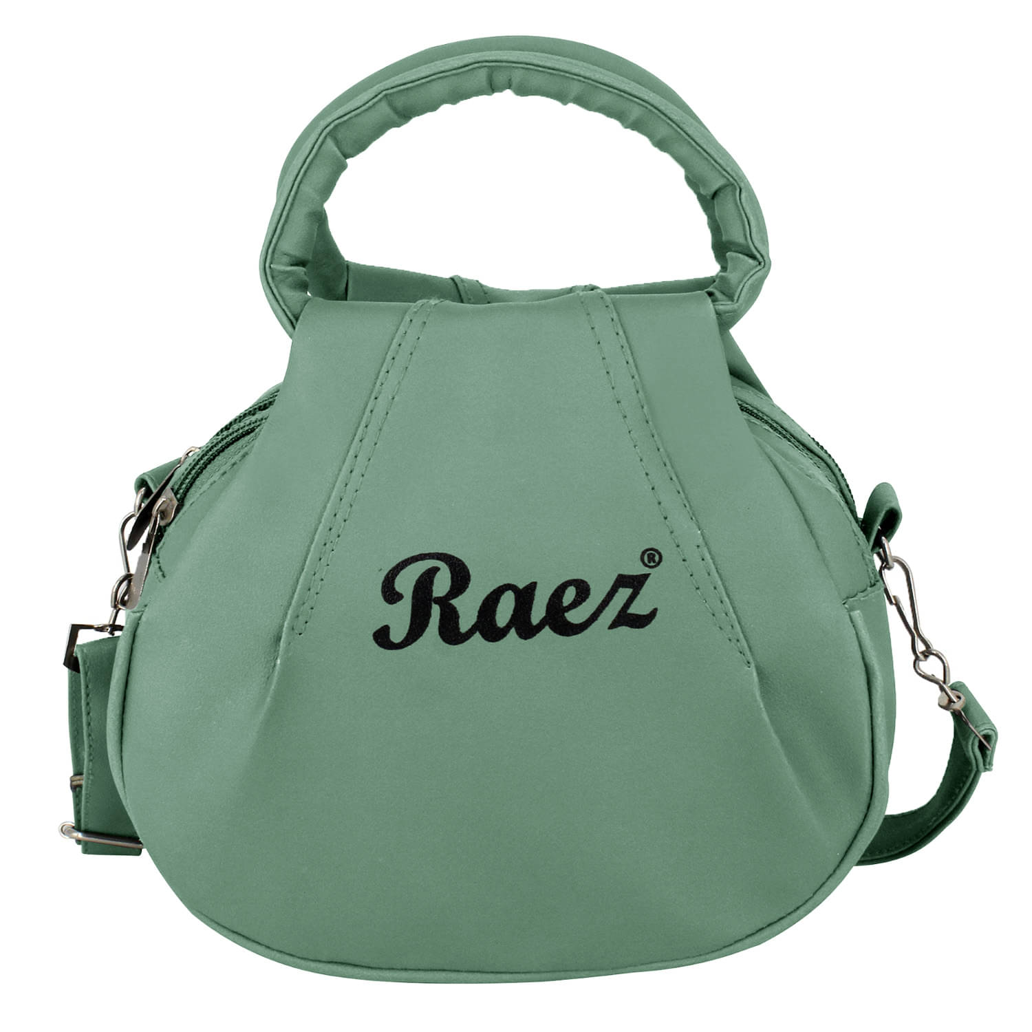     			Raez Sling Bag Rexin Set of 1 ( Green )