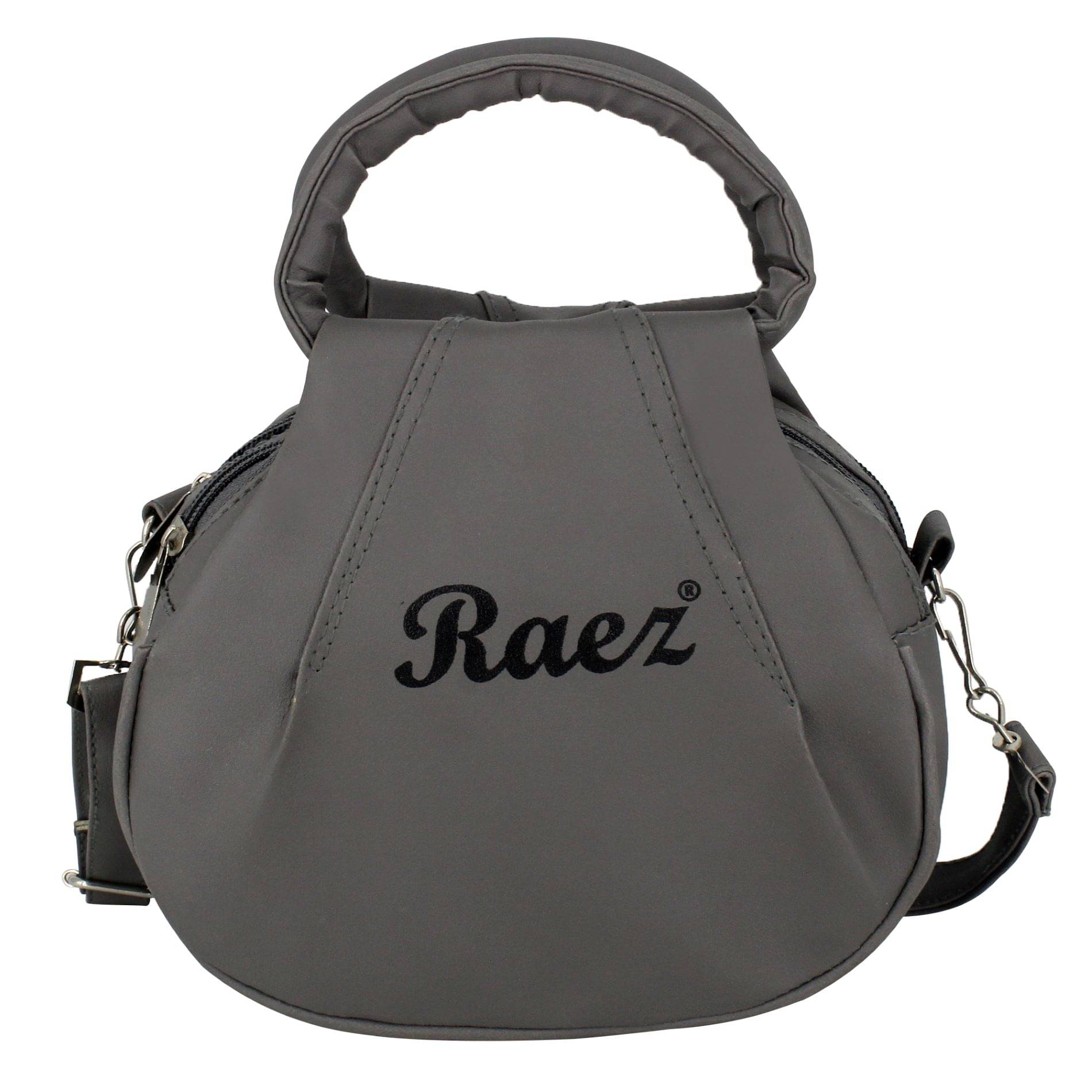     			Raez Sling Bag Rexin Set of 1 ( Light Grey )