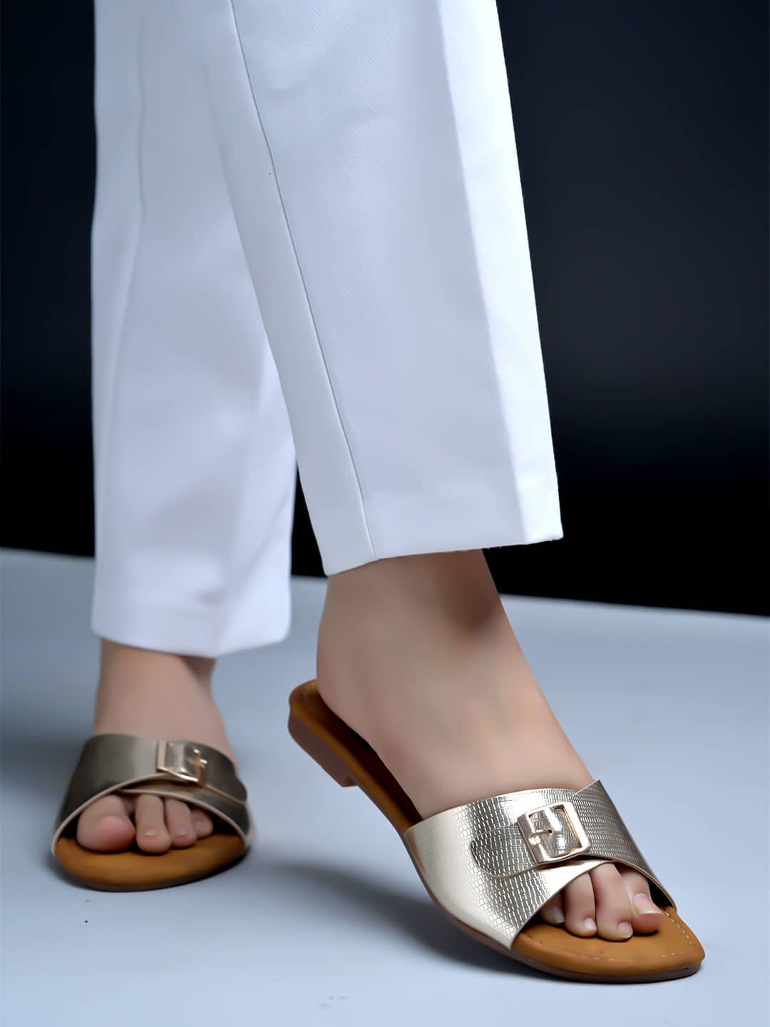 Shoetopia Gold Women's Flats