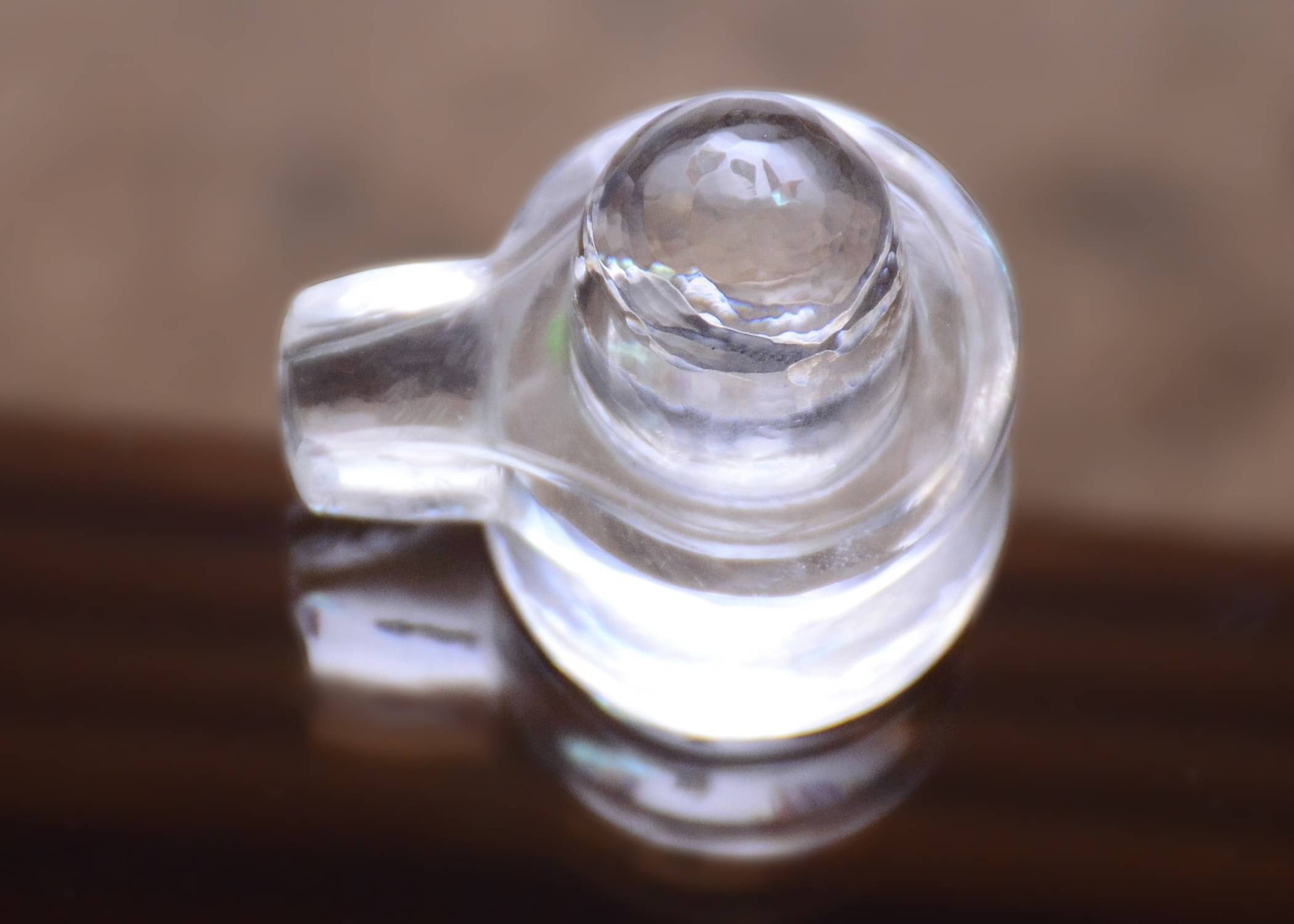     			Shri Astha Vinayak Crystal Shivling Idol ( 5 cm )