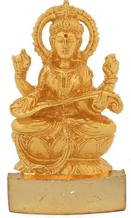     			Shri Astha Vinayak Iron Goddess Saraswati Idol ( 2 cm )