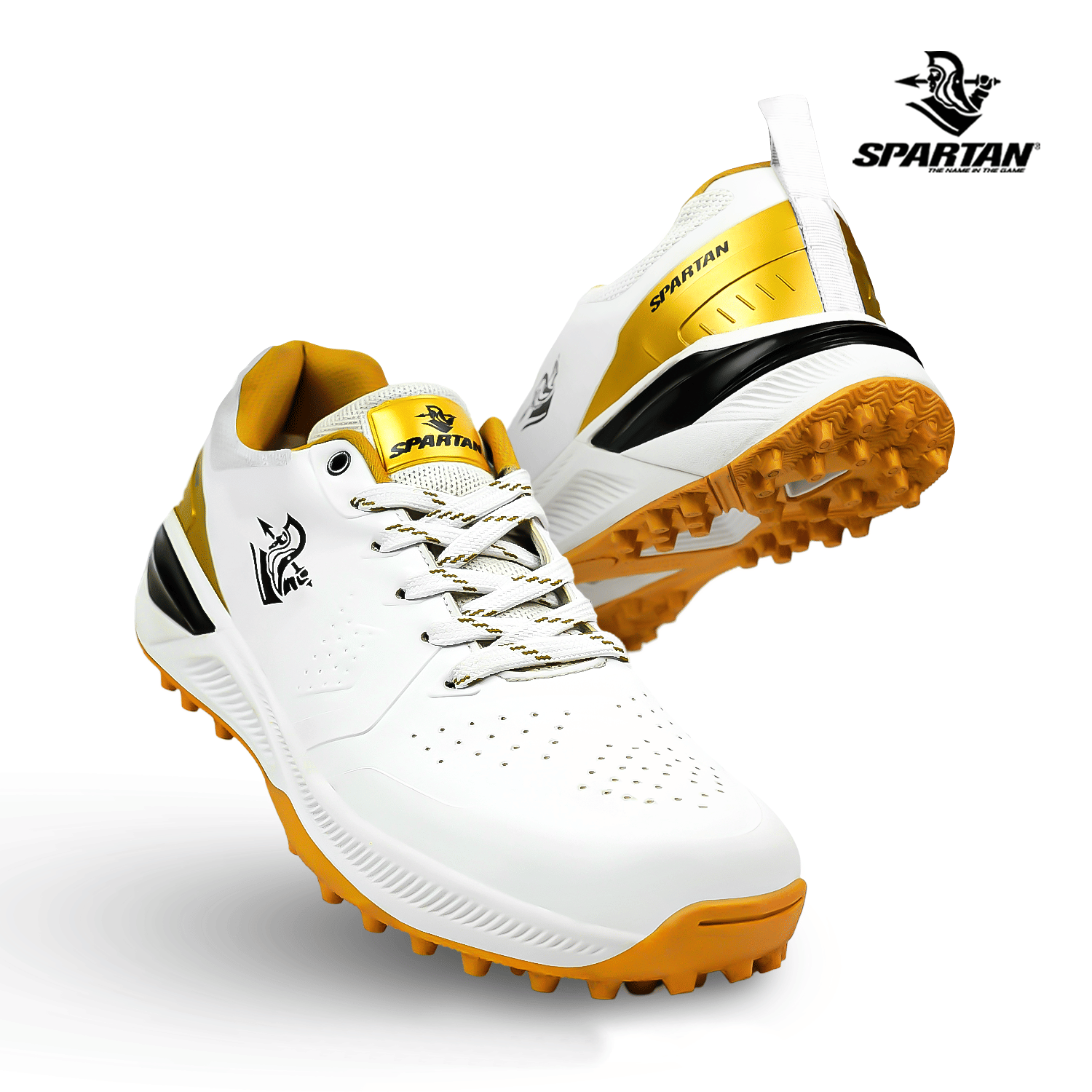     			Spartan Legacy pro Gold Cricket Shoes