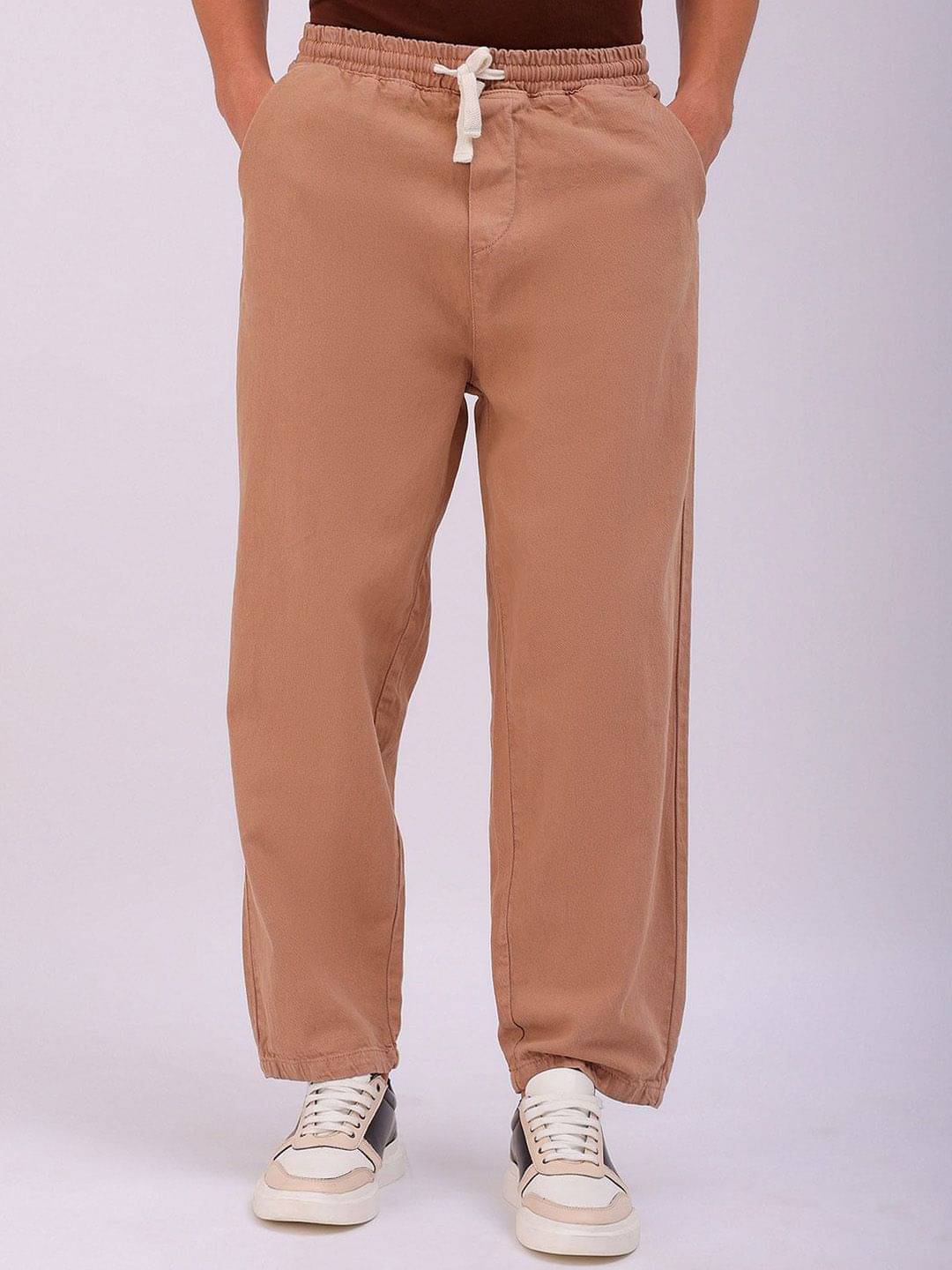 The Indian Garage Co. Jogger Men's Jeans - Brown ( Pack of 1 ) The Indian Garage Co. Jogger Men's Jeans - Brown ( Pack of 1 )