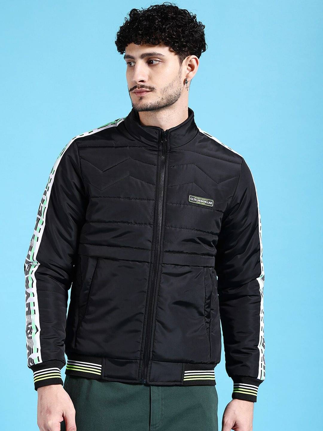     			The Indian Garage Co. Polyester Men's Puffer Jacket - Black ( Pack of 1 )