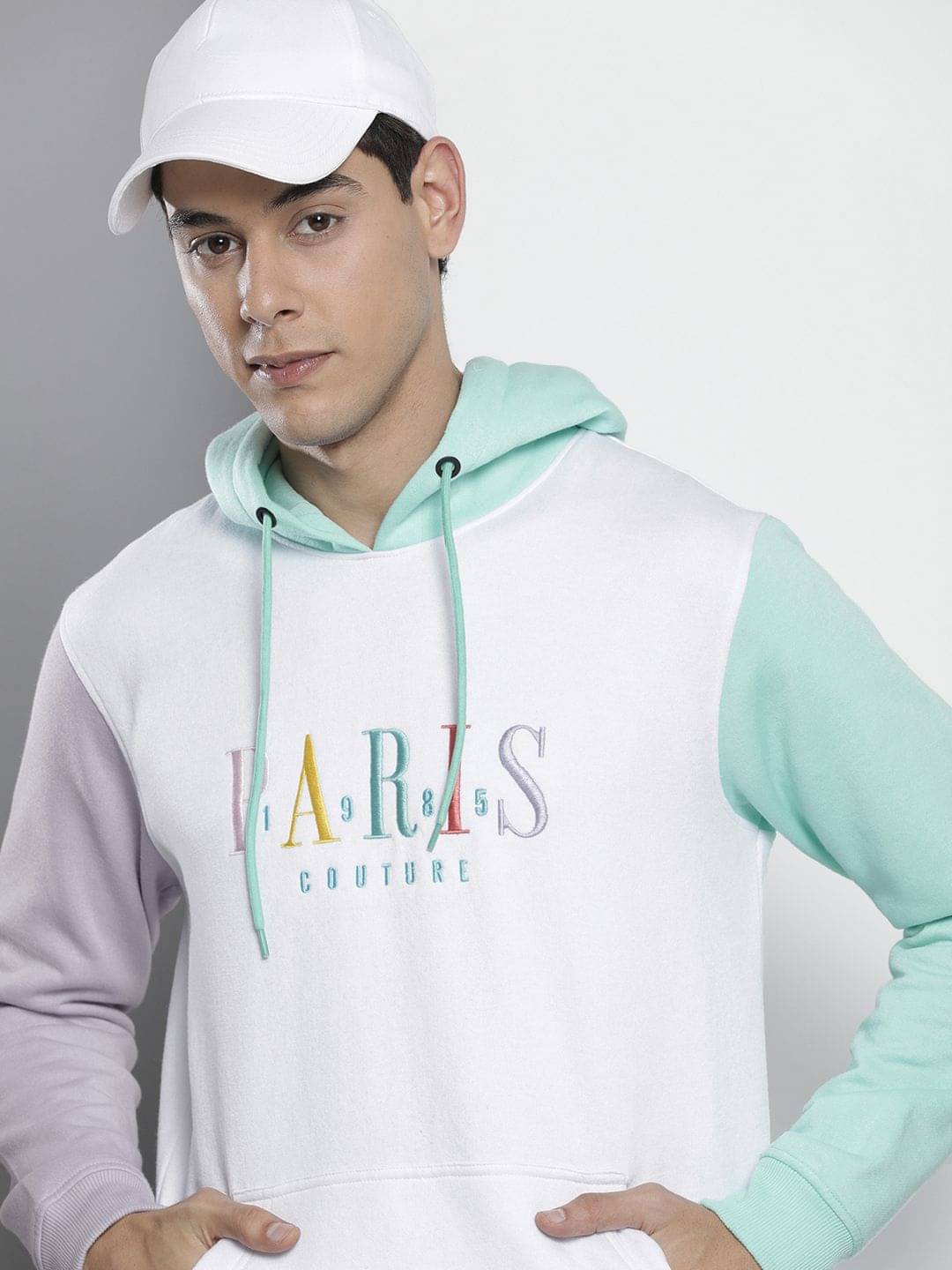 The Indian Garage Co. Polyester Hooded Men's Sweatshirt - White ( Pack of 1 ) The Indian Garage Co. Polyester Hooded Men's Sweatshirt - White ( Pack of 1 )