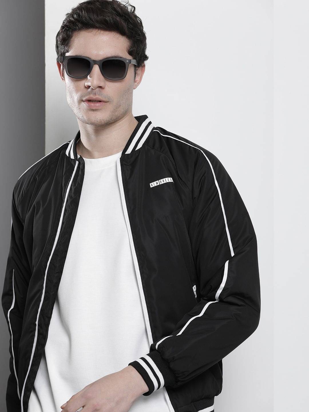 The Indian Garage Co. Polyester Men's Quilted & Bomber Jacket - Black ( Pack of 1 ) The Indian Garage Co. Polyester Men's Quilted & Bomber Jacket - Black ( Pack of 1 )