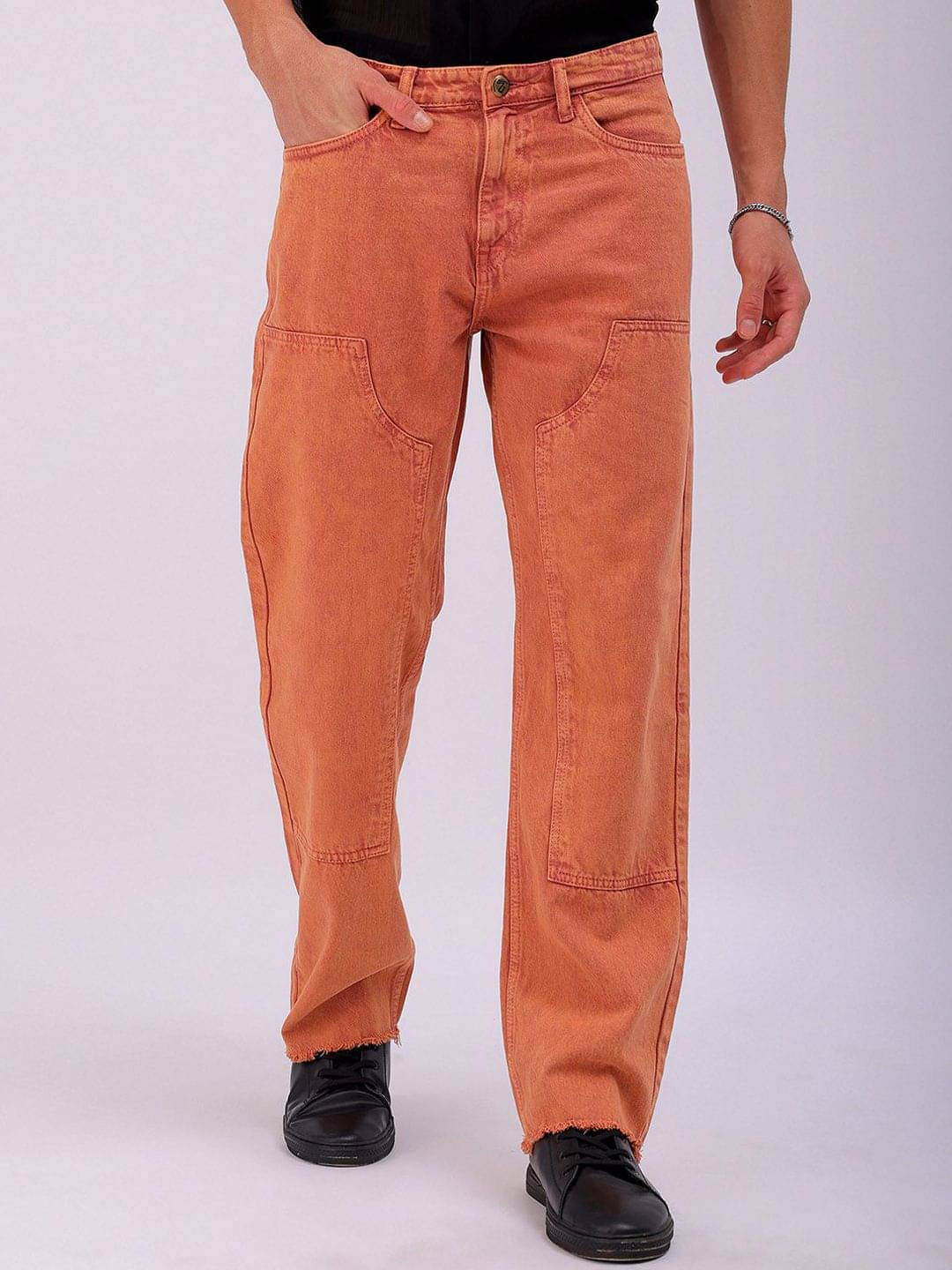 The Indian Garage Co. Relaxed Basic Men's Jeans - Rust ( Pack of 1 ) The Indian Garage Co. Relaxed Basic Men's Jeans - Rust ( Pack of 1 )