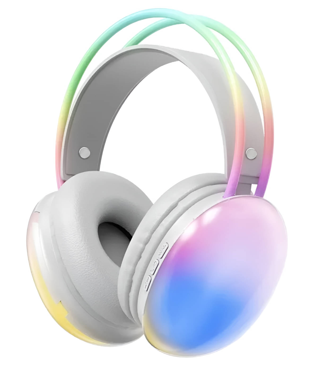     			VEhop B30 RGB LIGHT Bluetooth Bluetooth Headphone Over Ear 10 Hours Playback Powerfull bass,Fast charging IPX4(Splash & Sweat Proof) Gray