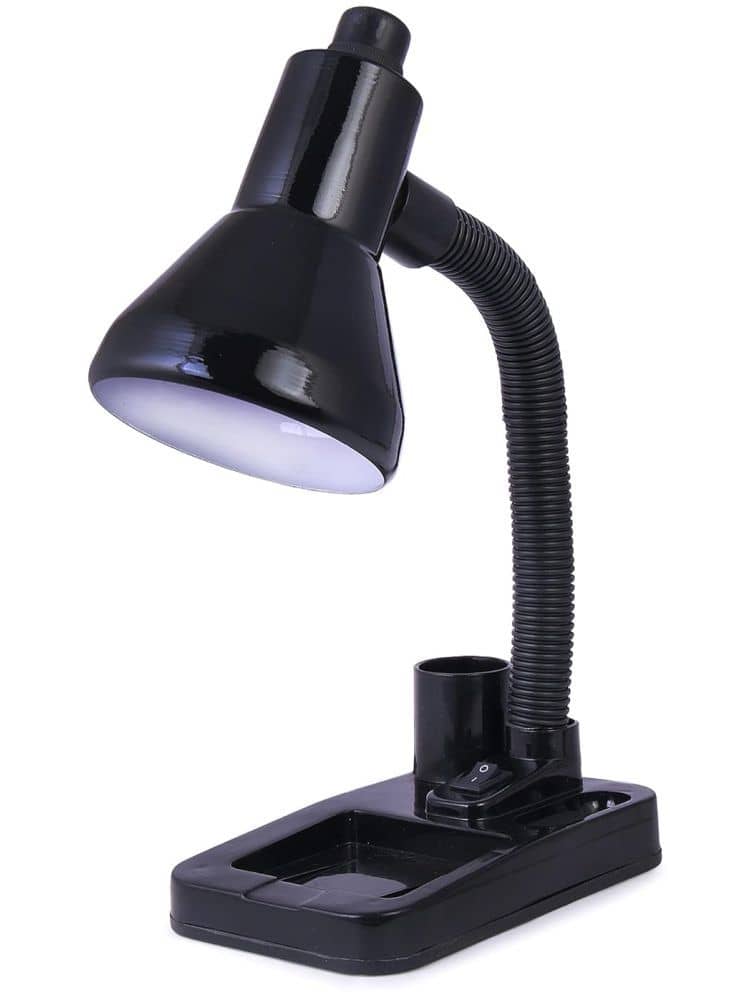 ZESTRUM Black Study Table Lamp ( Pack of 1 )
