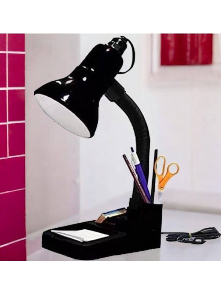     			ZESTRUM Black Study Table Lamp ( Pack of 1 )
