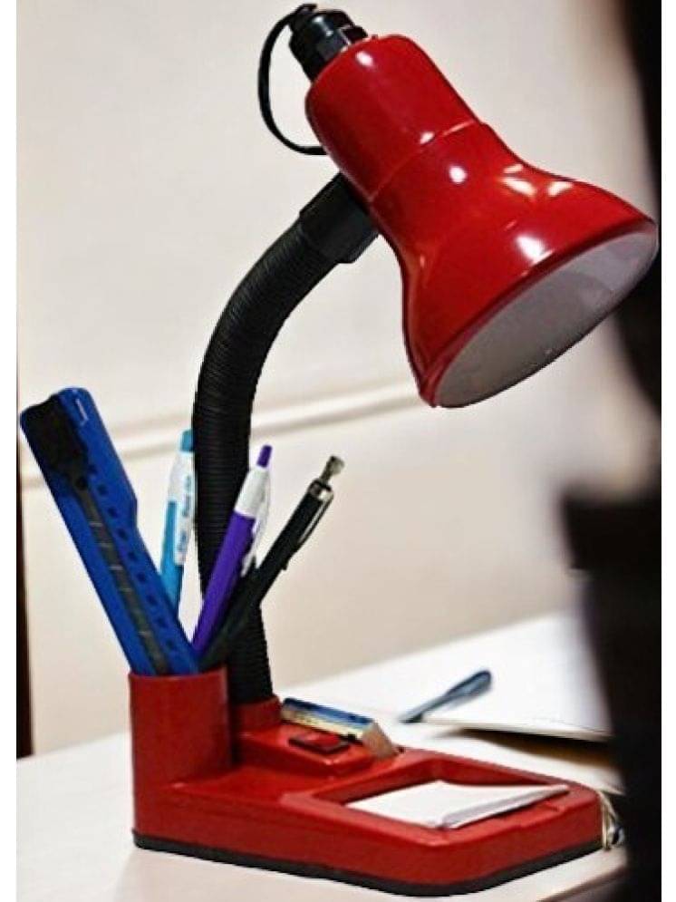     			ZESTRUM Red Study Table Lamp ( Pack of 1 )