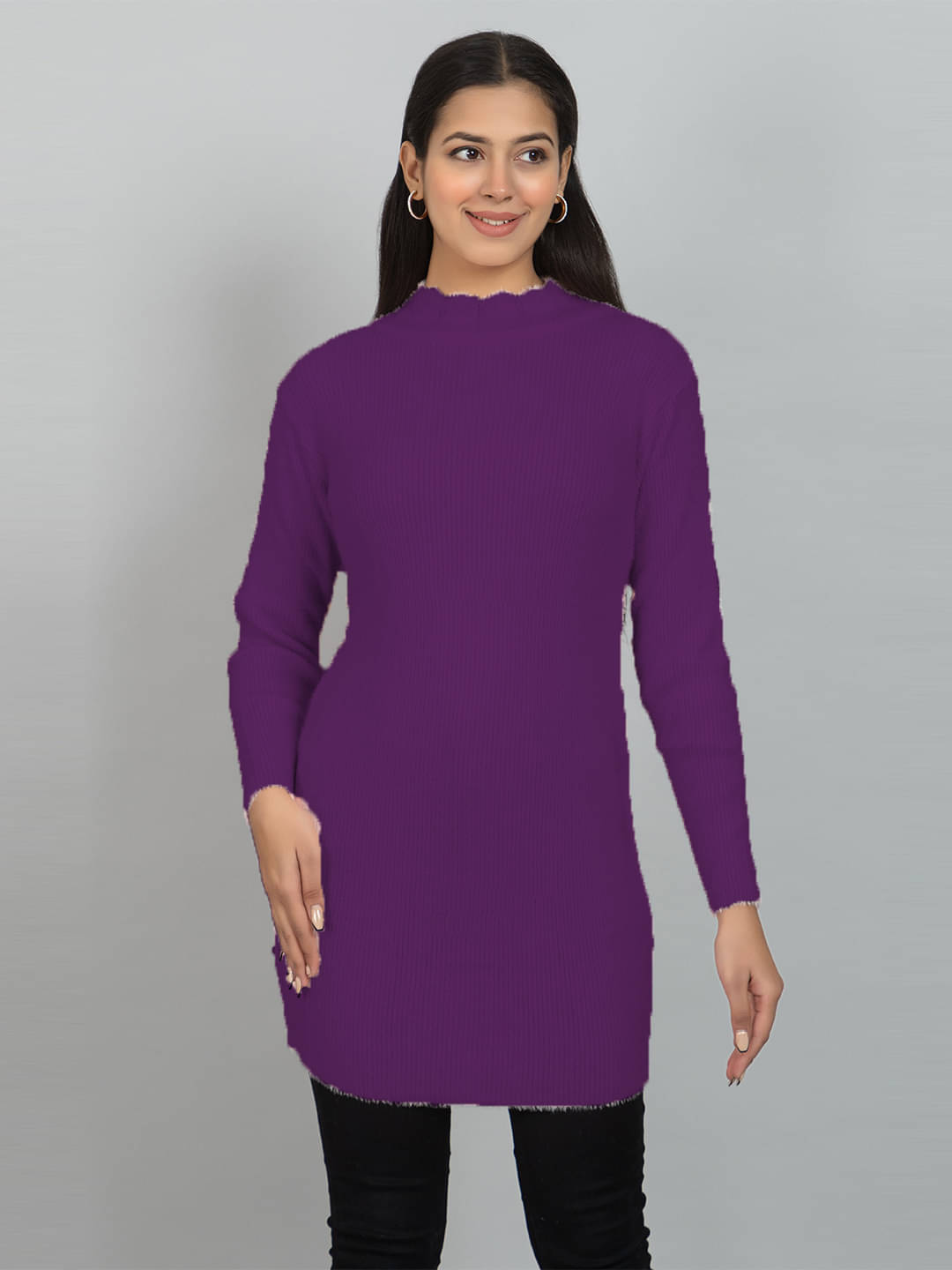     			woolkart Woollen Women's Shrugs - Purple ( )