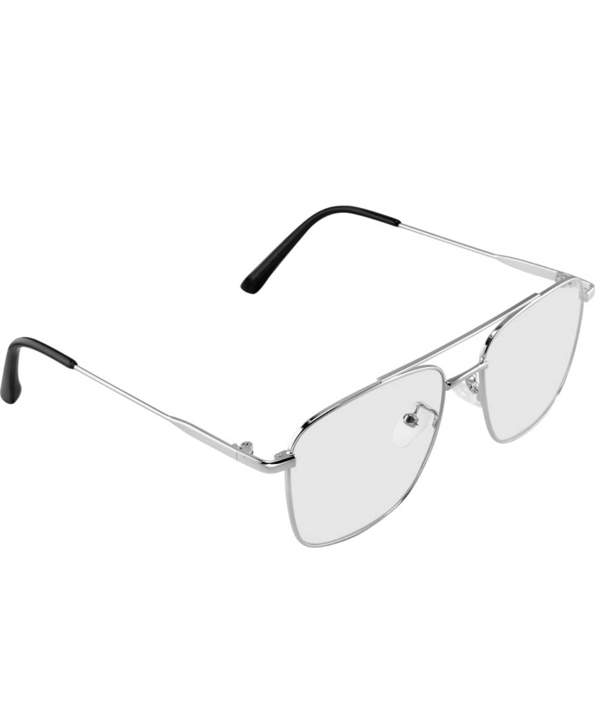     			Admire Silver Full Rim Square Computer Glasses ( Pack of 1 )
