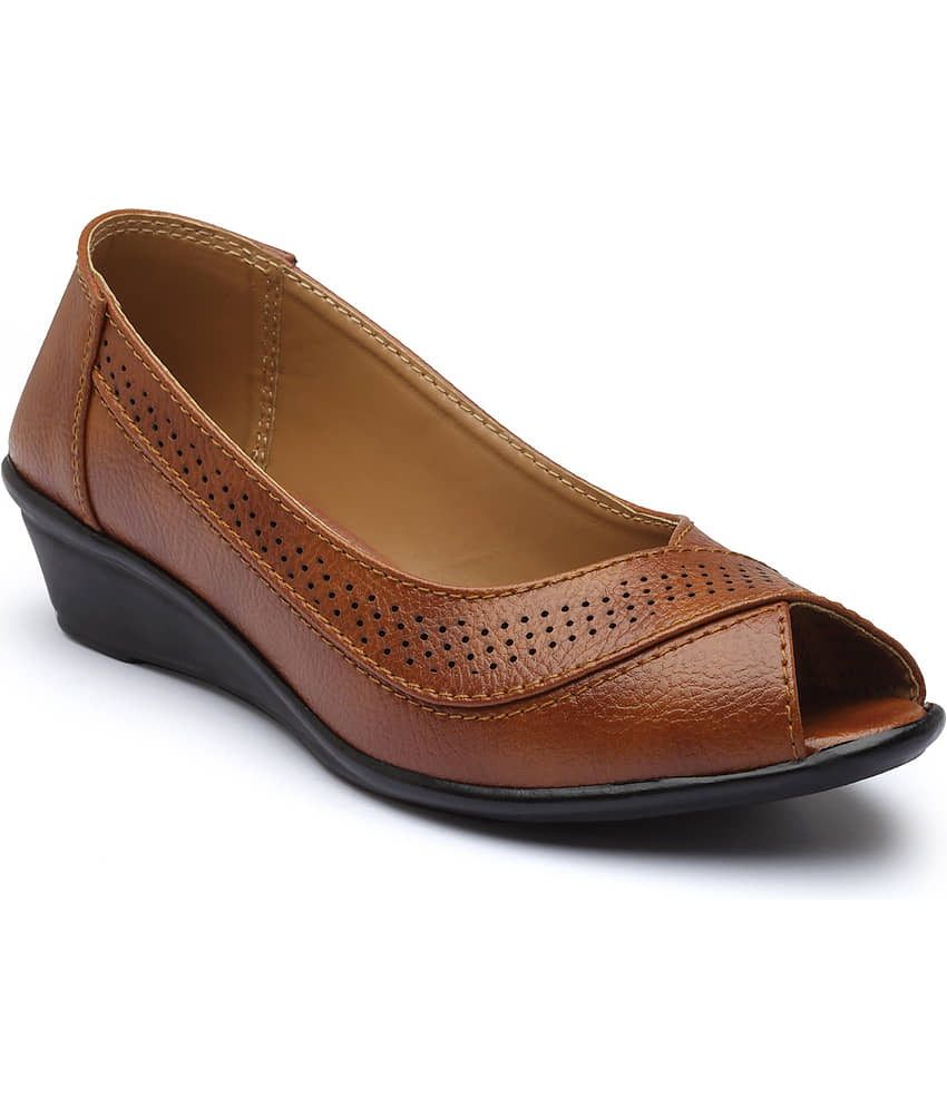 Aroom Brown Women's Casual Ballerinas - Casual Shoes | Buy online on ZillyBuy