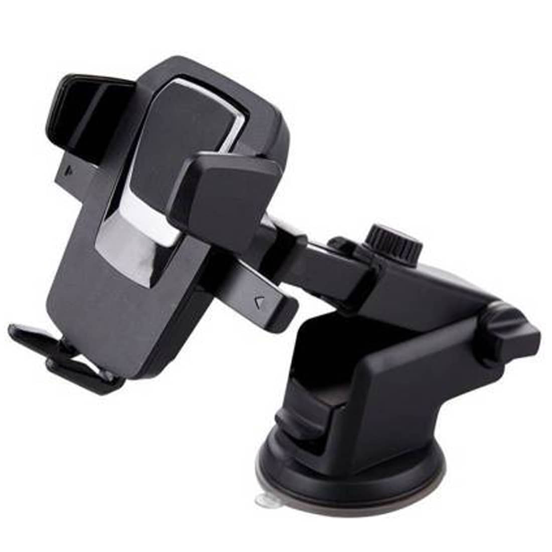 Bentag Dashboard & Windshield Double Clamp Car Mobile Holder - Black