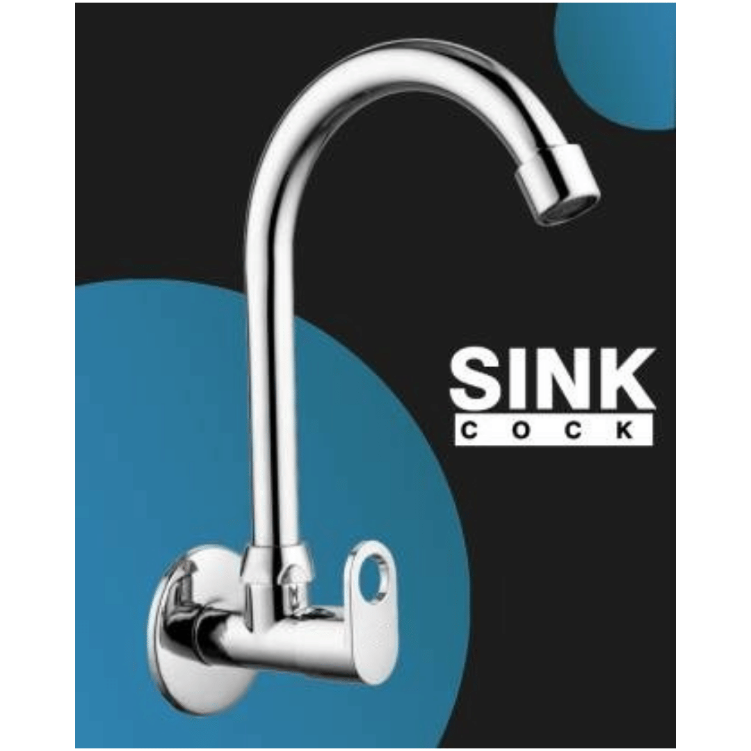 COSVIT Prime Zinc Wall Mount Sink Tap For Kitchen Zinc Kitchen Sink Tap (Sink Cock)