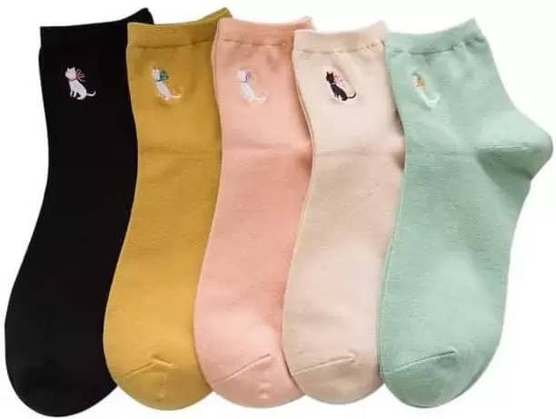 Cavenders Pack of 5 Unisex Cotton Ankle Length Socks ( Multicolor ) - Socks | Buy online on ZillyBuy