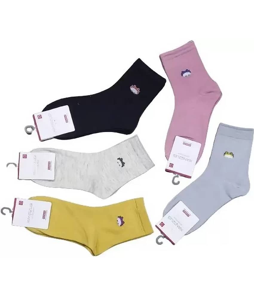 Cavenders Pack of 5 Unisex Cotton Ankle Length Socks ( Multicolor ) - Socks | Buy online on ZillyBuy