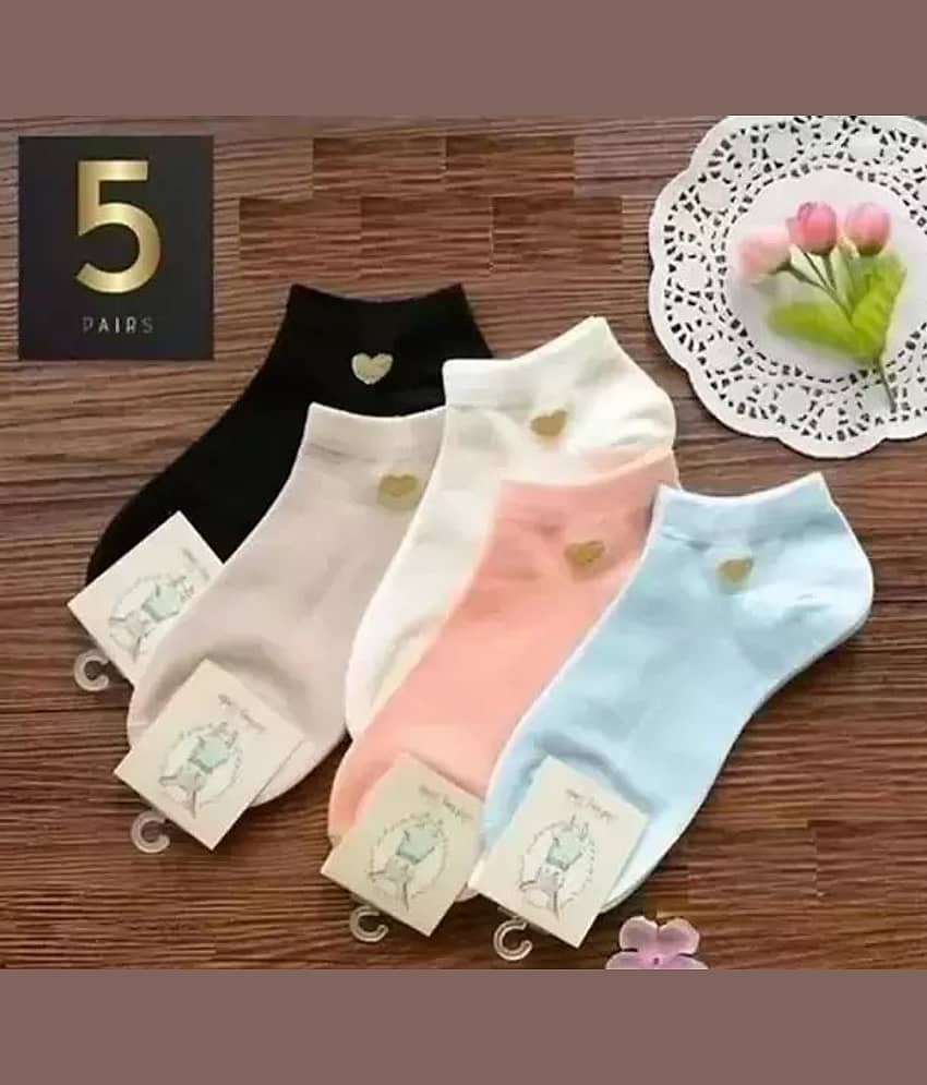 Cavenders Pack of 5 Unisex Cotton Ankle Length Socks ( Multicolor ) - Socks | Buy online on ZillyBuy