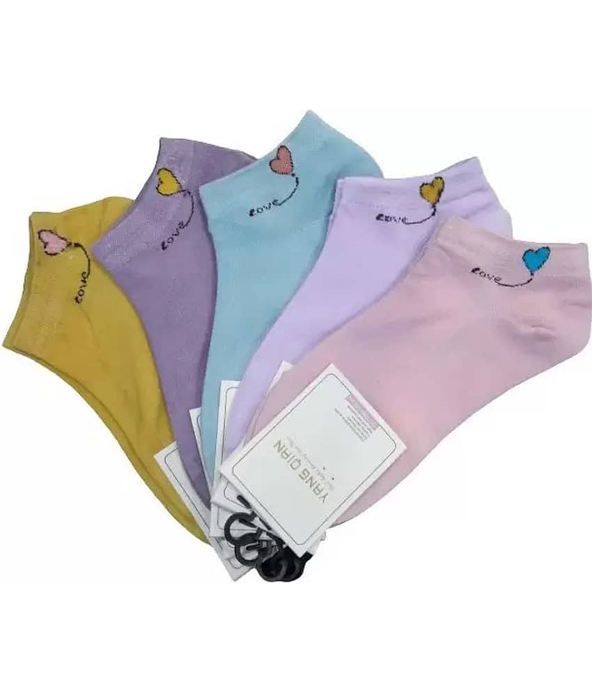 Cavenders Pack of 5 Unisex Cotton Ankle Length Socks ( Multicolor ) - Socks | Buy online on ZillyBuy