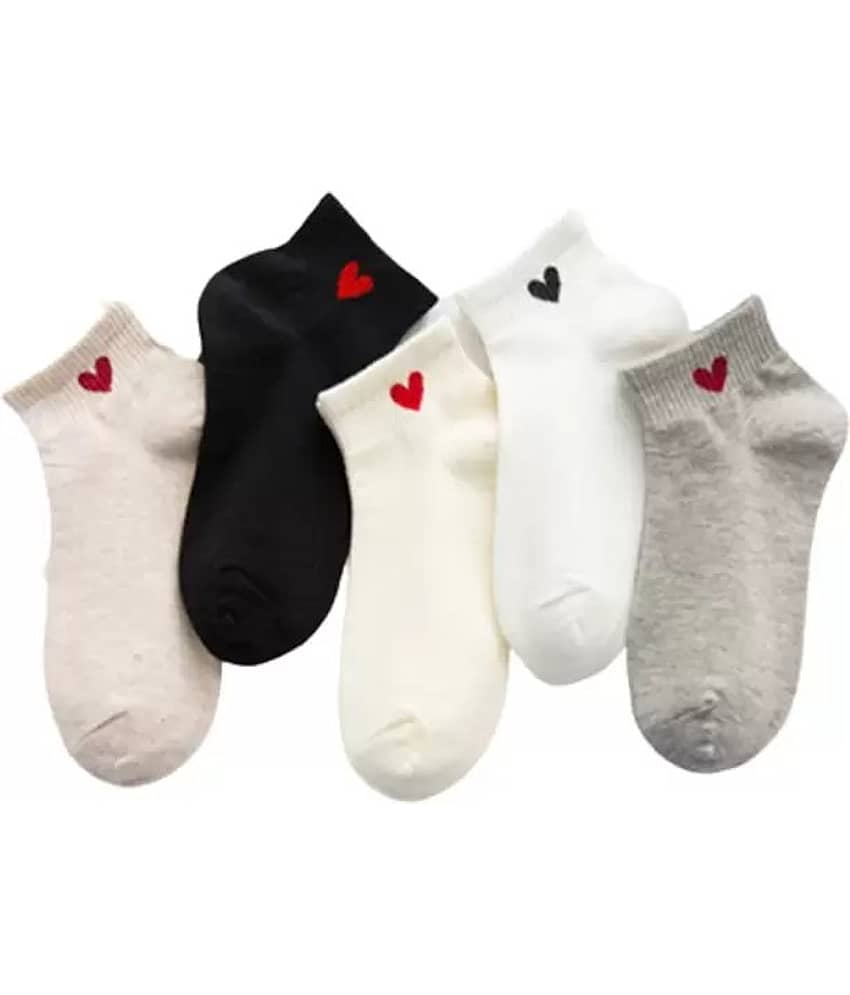 Cavenders Pack of 5 Unisex Cotton Ankle Length Socks ( Multicolor ) - Socks | Buy online on ZillyBuy