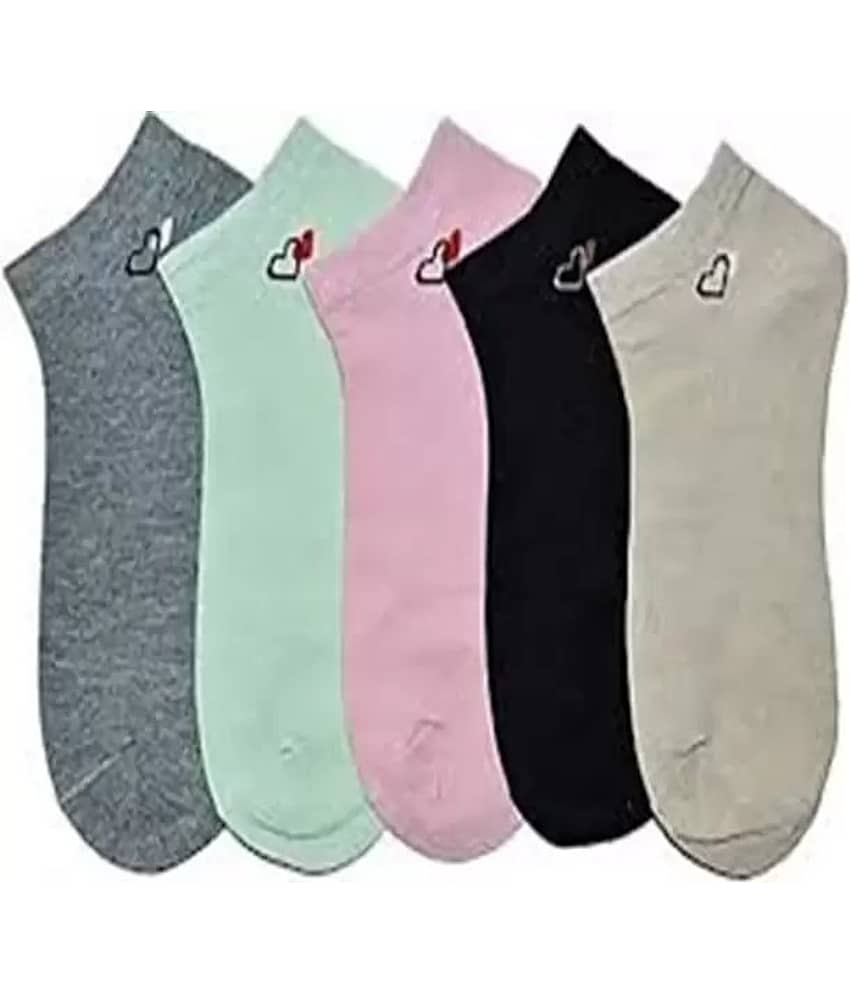 Cavenders Pack of 5 Unisex Cotton Ankle Length Socks ( Multicolor ) - Socks | Buy online on ZillyBuy