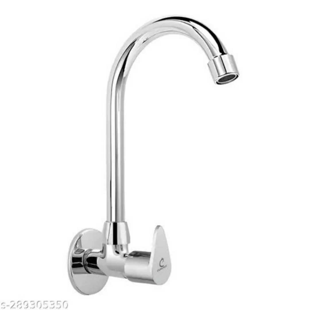 Cossimo Grace Zinc Alloy Wall Mounted Sink Cock Tap Zinc Kitchen Sink Tap (Sink Cock)